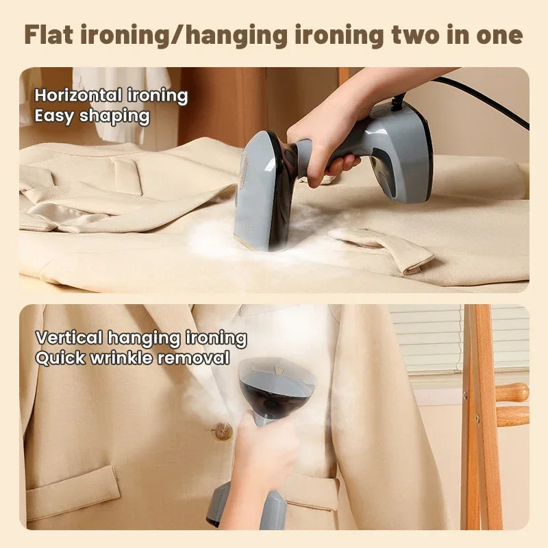 Foldable Ironing Machine 1500W Fast-Heat Garment Steamer Household Electric Fabric Steamer for Home Travel Handheld Steam Iron Zpaxo