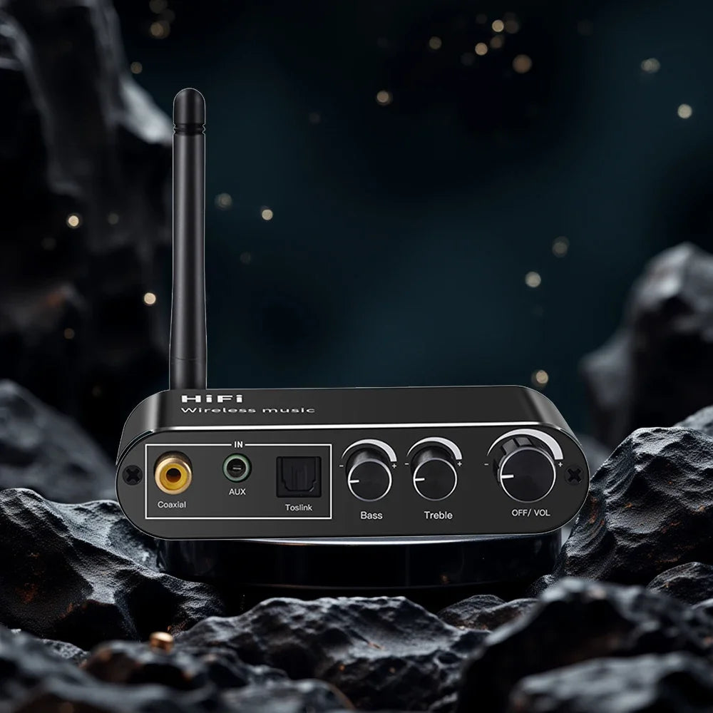 Digital to Analog Audio DAC Converter Spdif Optical Coaxial Signal to 3.5MM AUX Amplifier Decoder Bluetooth-Compatible Receiver Zpaxo Default Title