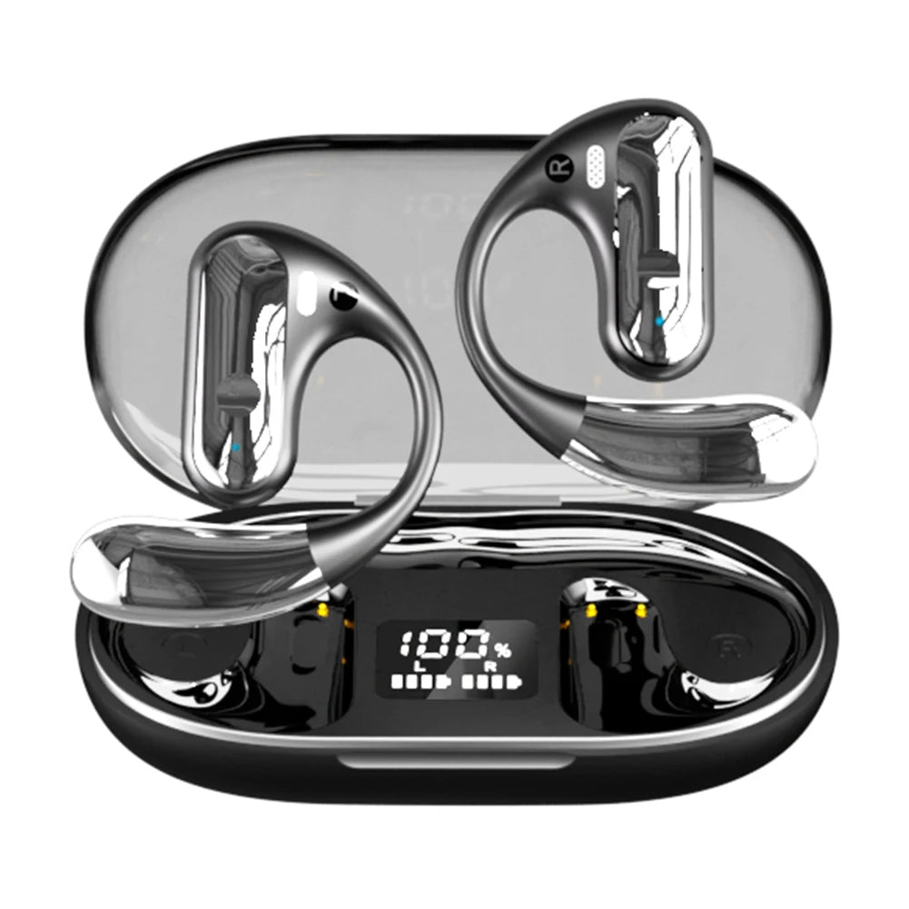 144 Languages AI Translator Earbuds Bluetooth-compatible 5 3 Stereo Zpaxo black