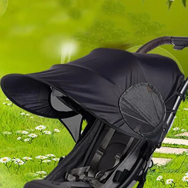 Stroller Cover Sun Breathable Shade Extender Quick-release Full Zpaxo