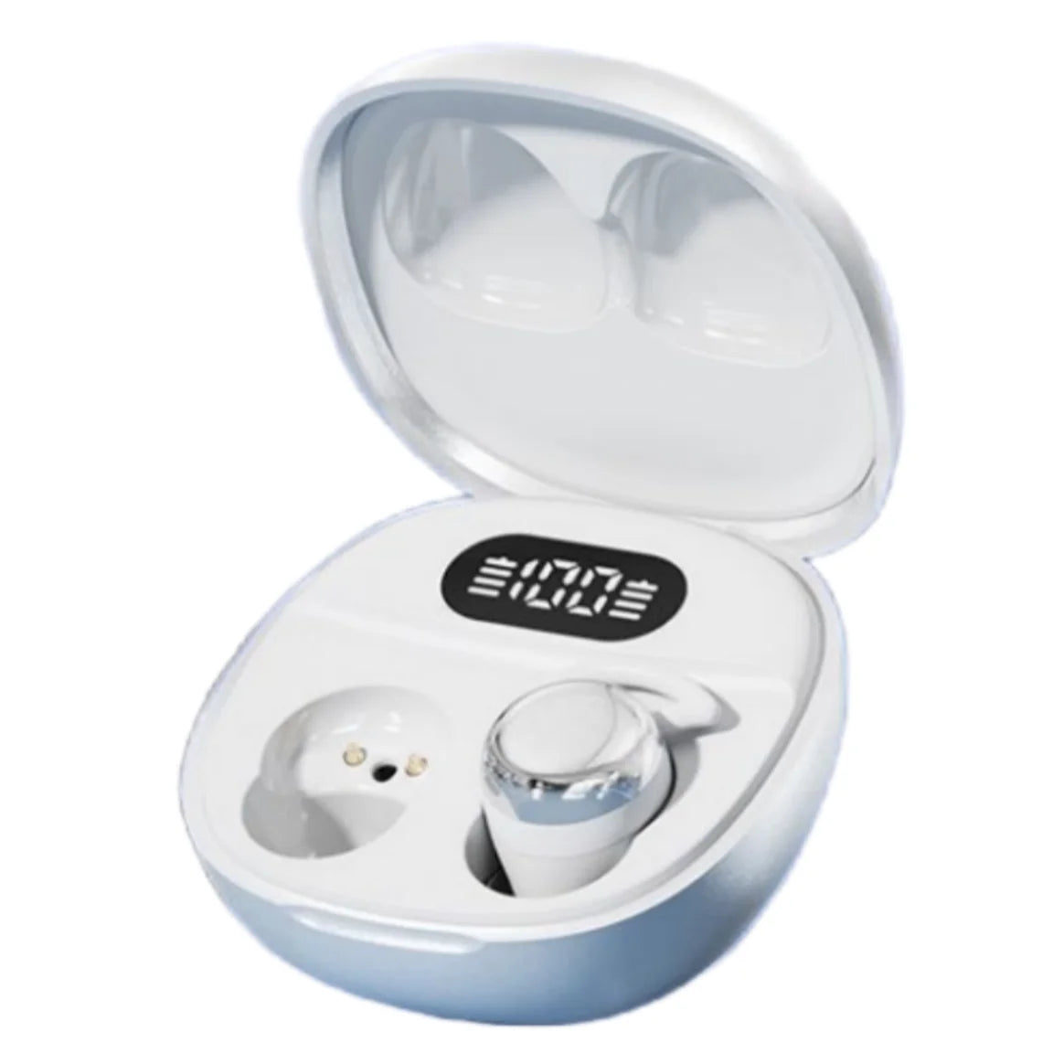 Cute Mini Wireless Earphones Ear Bluetooth Invisible Sleep Zpaxo Silver China Mainland
