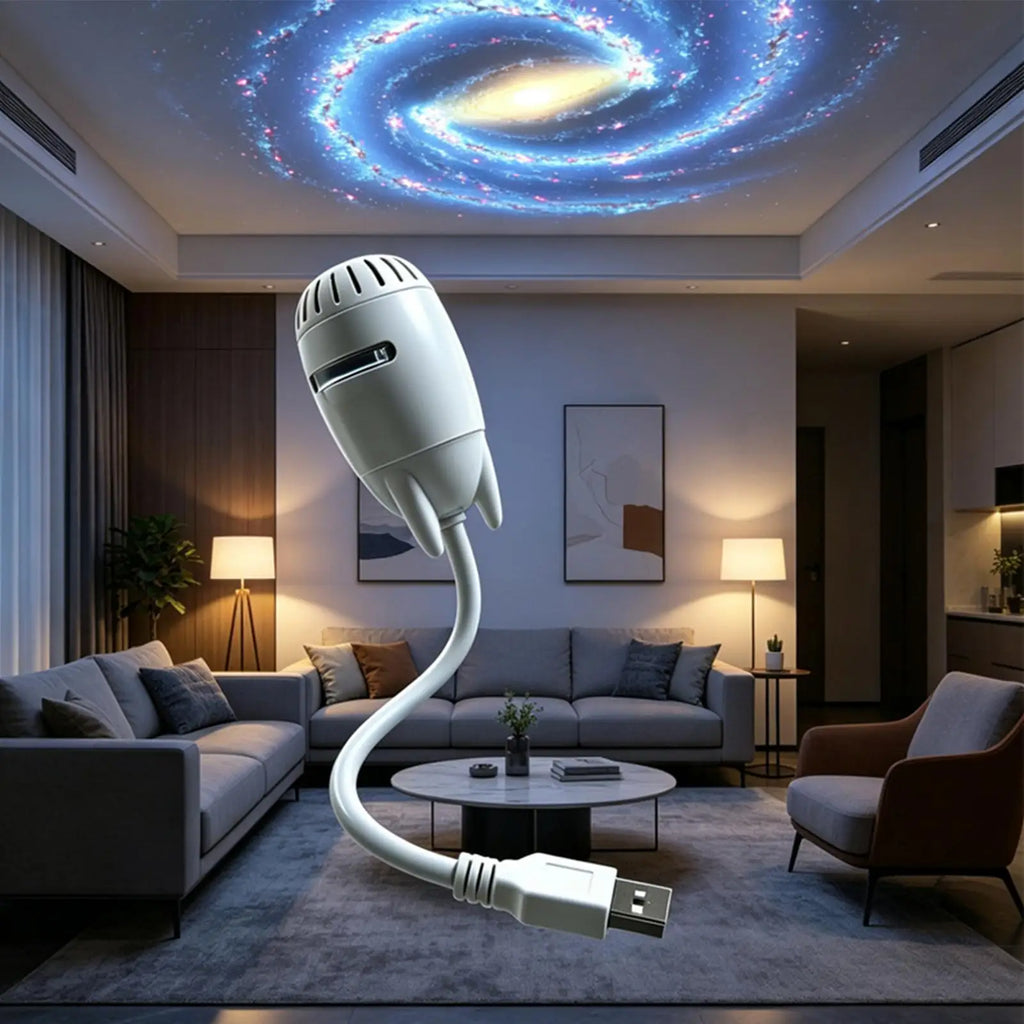 Galaxy Projector Night Light USB Plug Lighting Dimmable Nursery Lamp