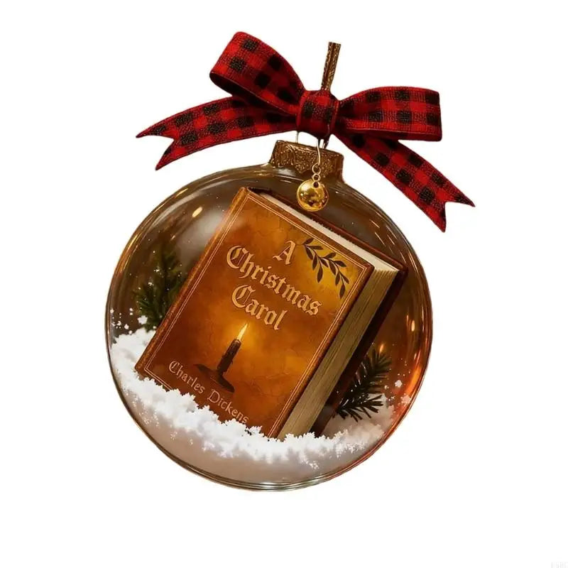 Efficient Acrylic Christmas Carol Hanging Ornament Mini Book Design