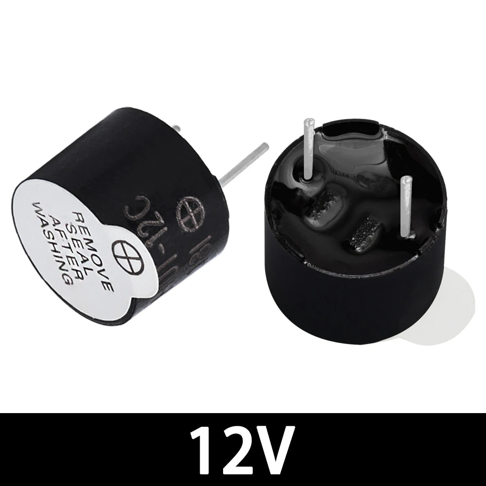 BS 3-24V Active Piezo Buzzers Mini 5-Pin Magnetic Alarm Modules Zpaxo 10pcs 12v