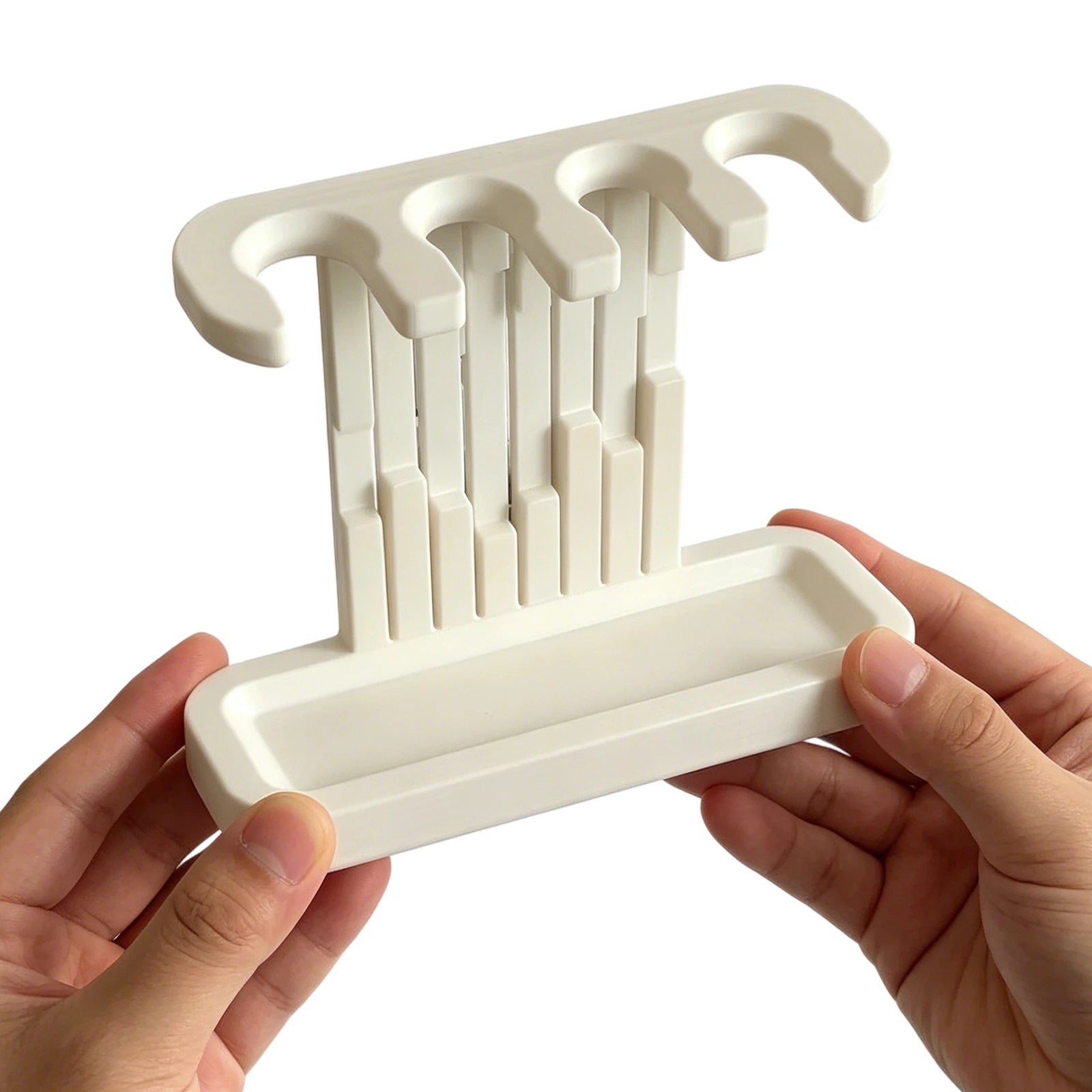 Tooth Brushing Holder 3D Printed Brush Head Organizer Drain Tray