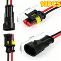 Quick Electrical Car Connectors Connector Plug No-solder No-peel Terminal Connections Joiners Auto Plug Electrical Accessories Zpaxo 10PCS-5pair