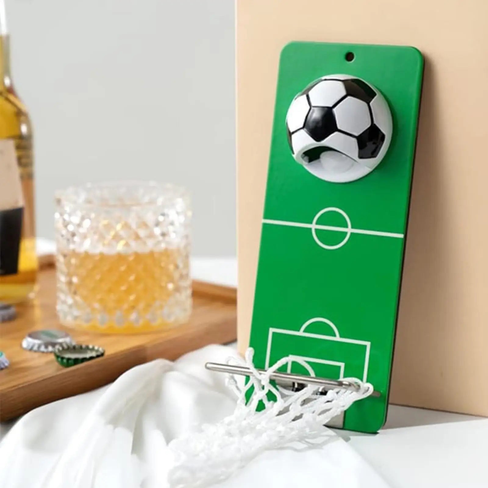 Bottle Opener Wall Mounted Metal Magnetic Basketball Hoop Catcher