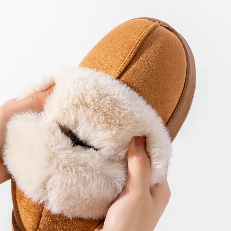 Women's Winter Slippers Arch Support Plush Indoor House Shoes