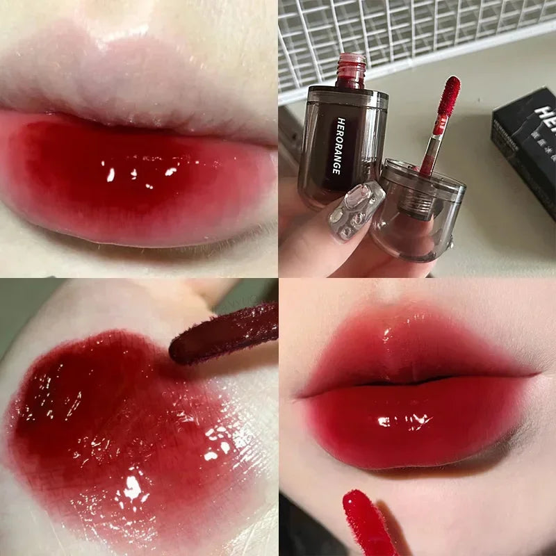 Misty Ice Night Mirror Lip Gloss Long Lasting Not Fade Lip Tint Water Gloss Glass Lipstick Blood plasma Lip Makeup Cosmetics Zpaxo