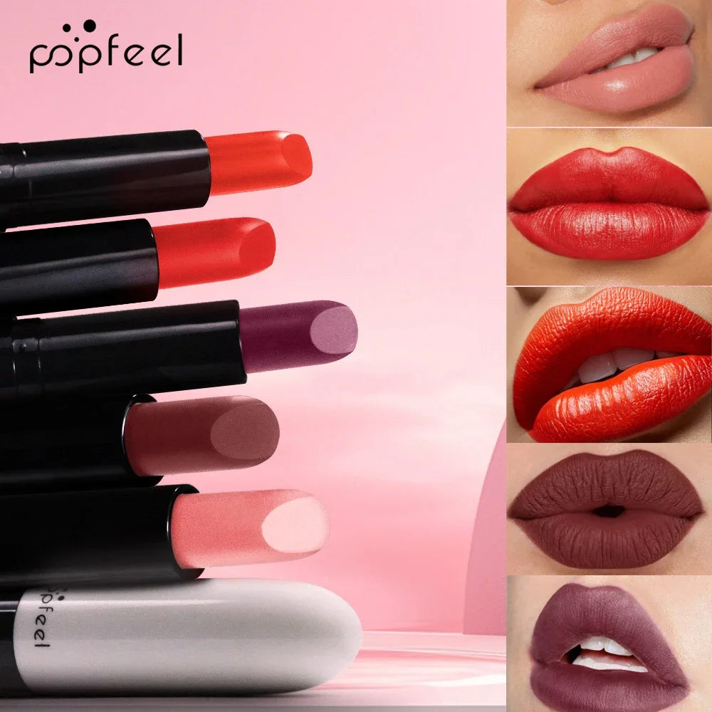 Nude Matte Lipstick Women Waterproof Long-lasting Velvet Lady Lip Zpaxo