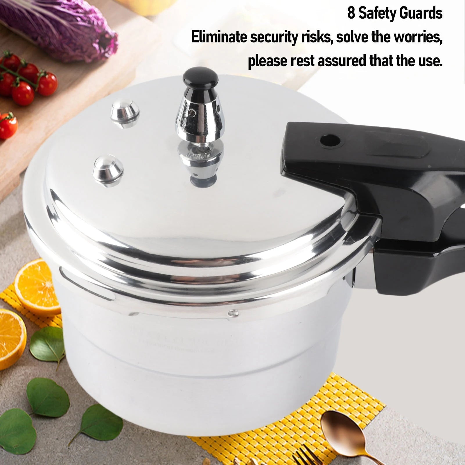 Pressure Cooker Explosion Proof Aluminum Stovetop Fast Cooking
