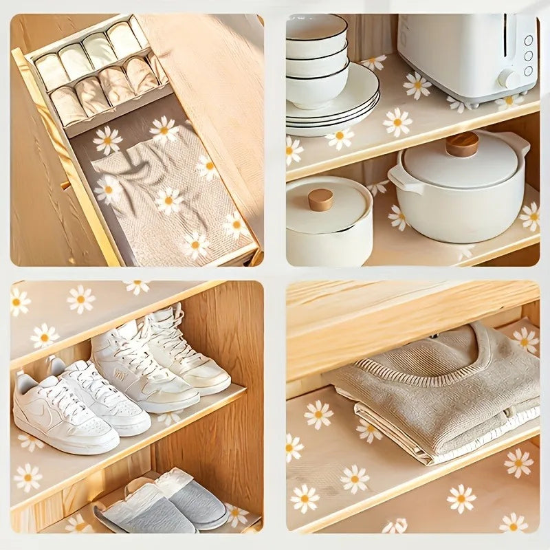 1 Roll Non-slip Plastic Shelf Liner Multipurpose Cabinet&drawer Mat