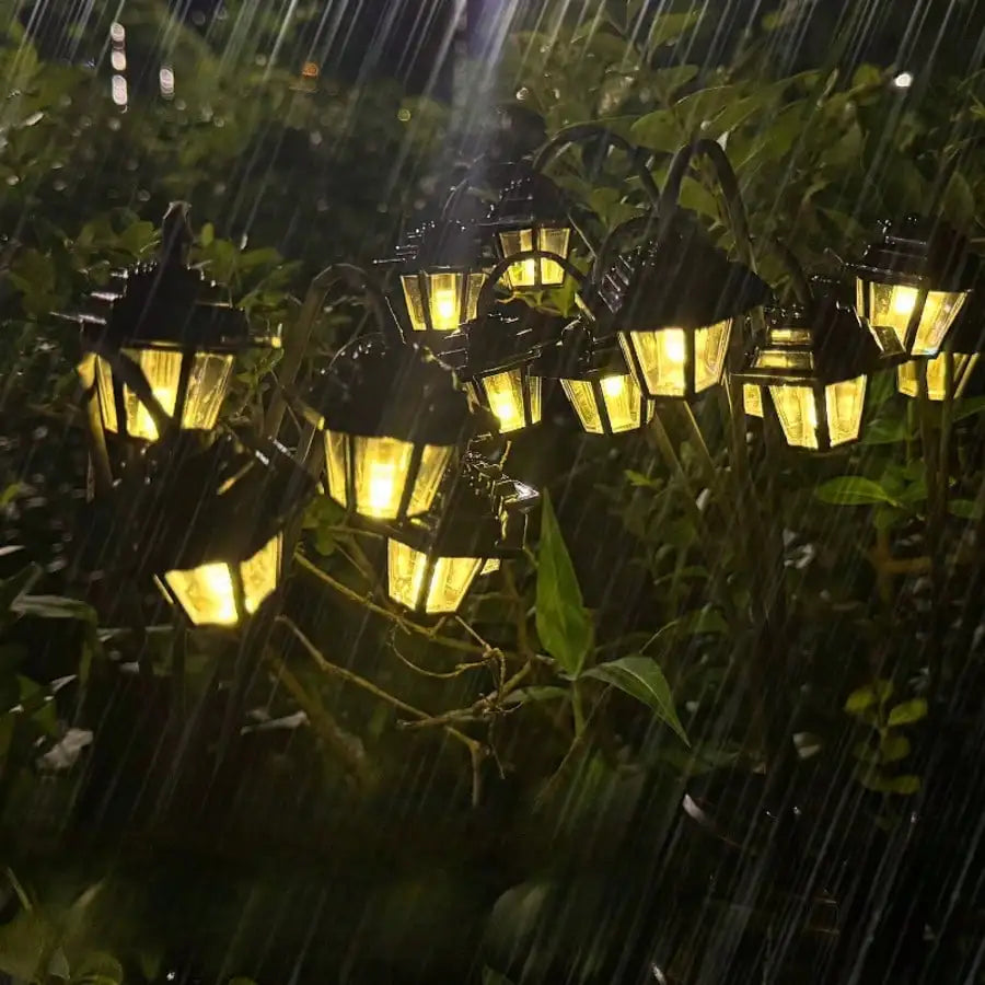 This Six-headed Solar-powered Outdoor Decorative Lantern Can Be Zpaxo