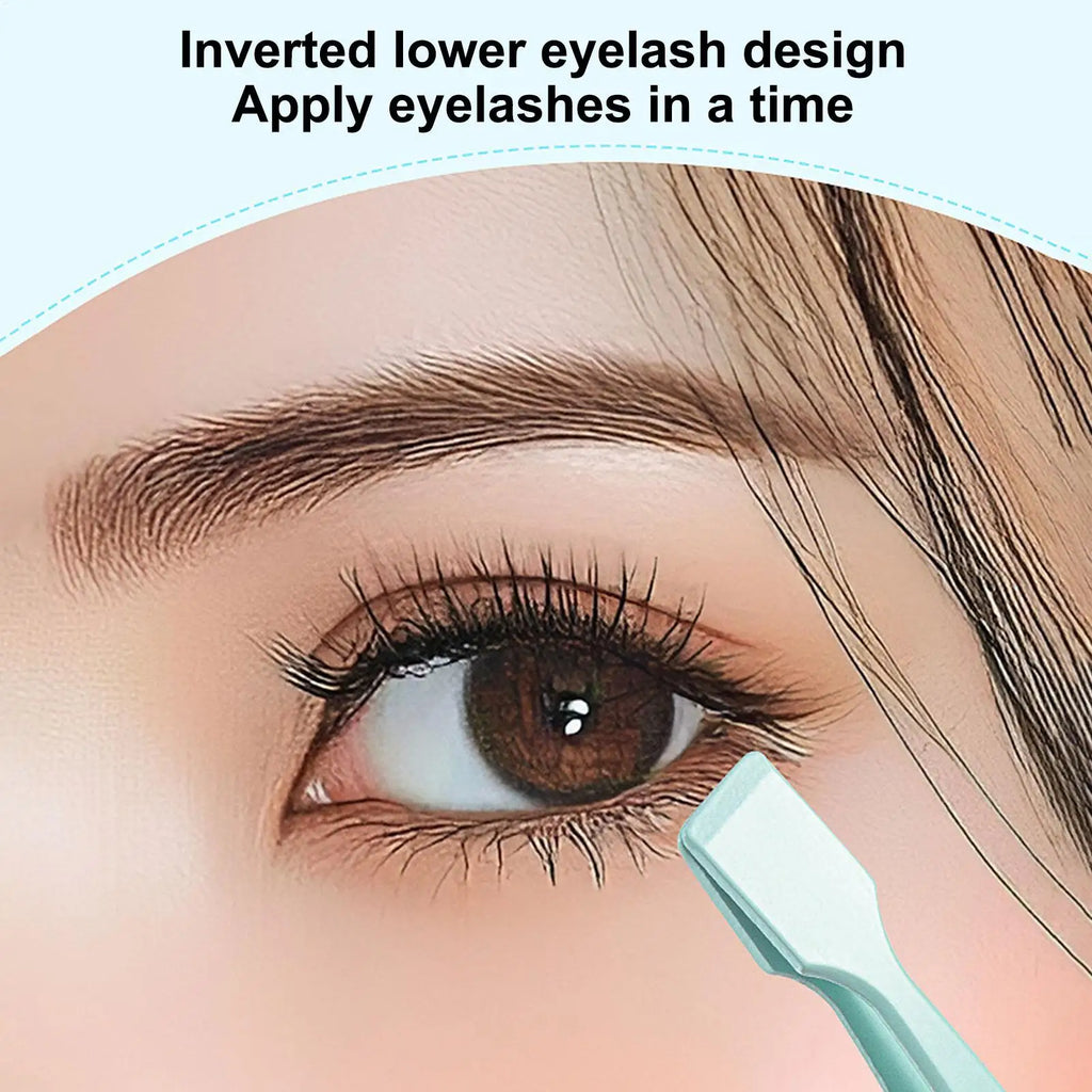 Makeup Tool Lash Applicator Eyelash Cluster Non Slip Tweezers Travel