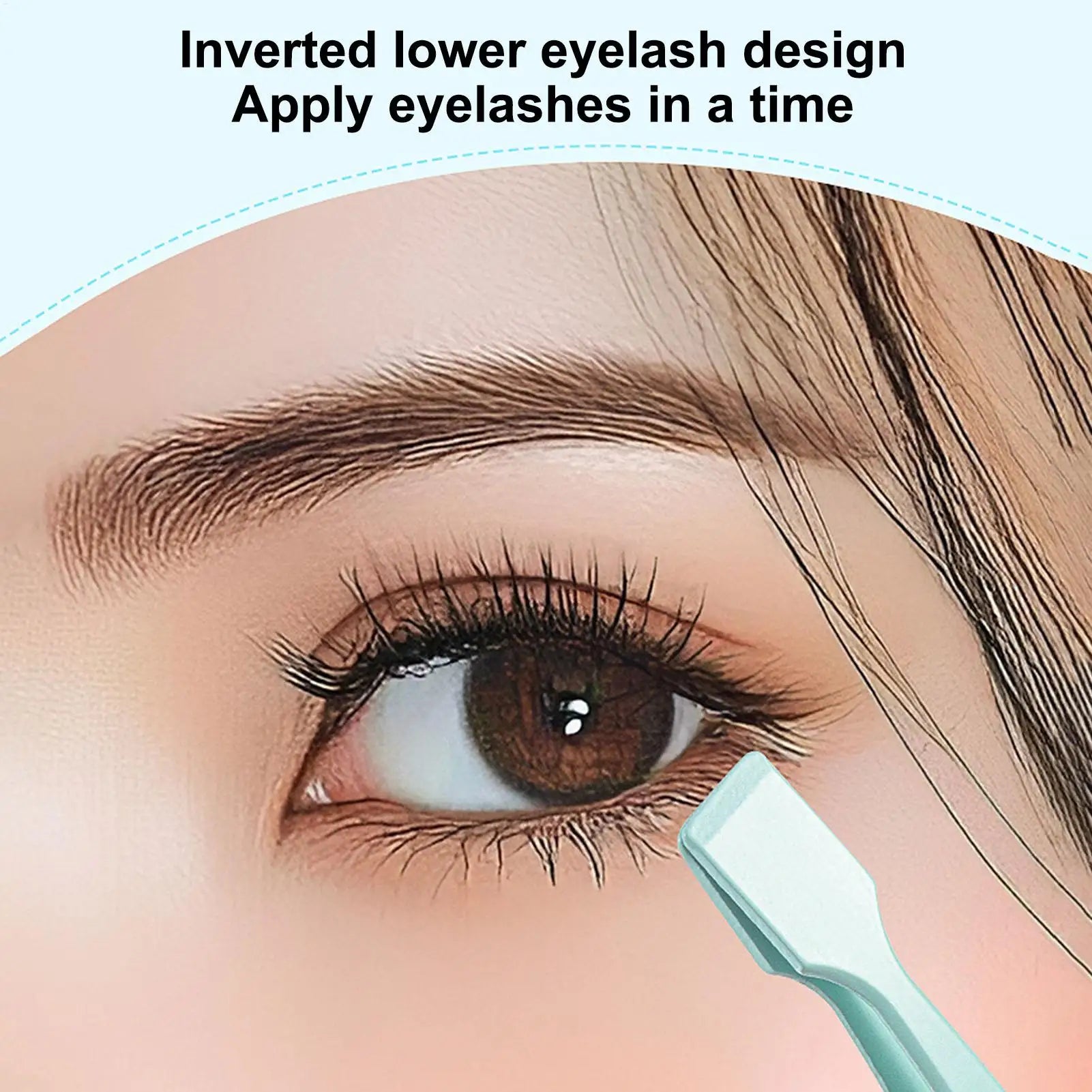 Makeup Tool Lash Applicator Eyelash Cluster Non Slip Tweezers Travel