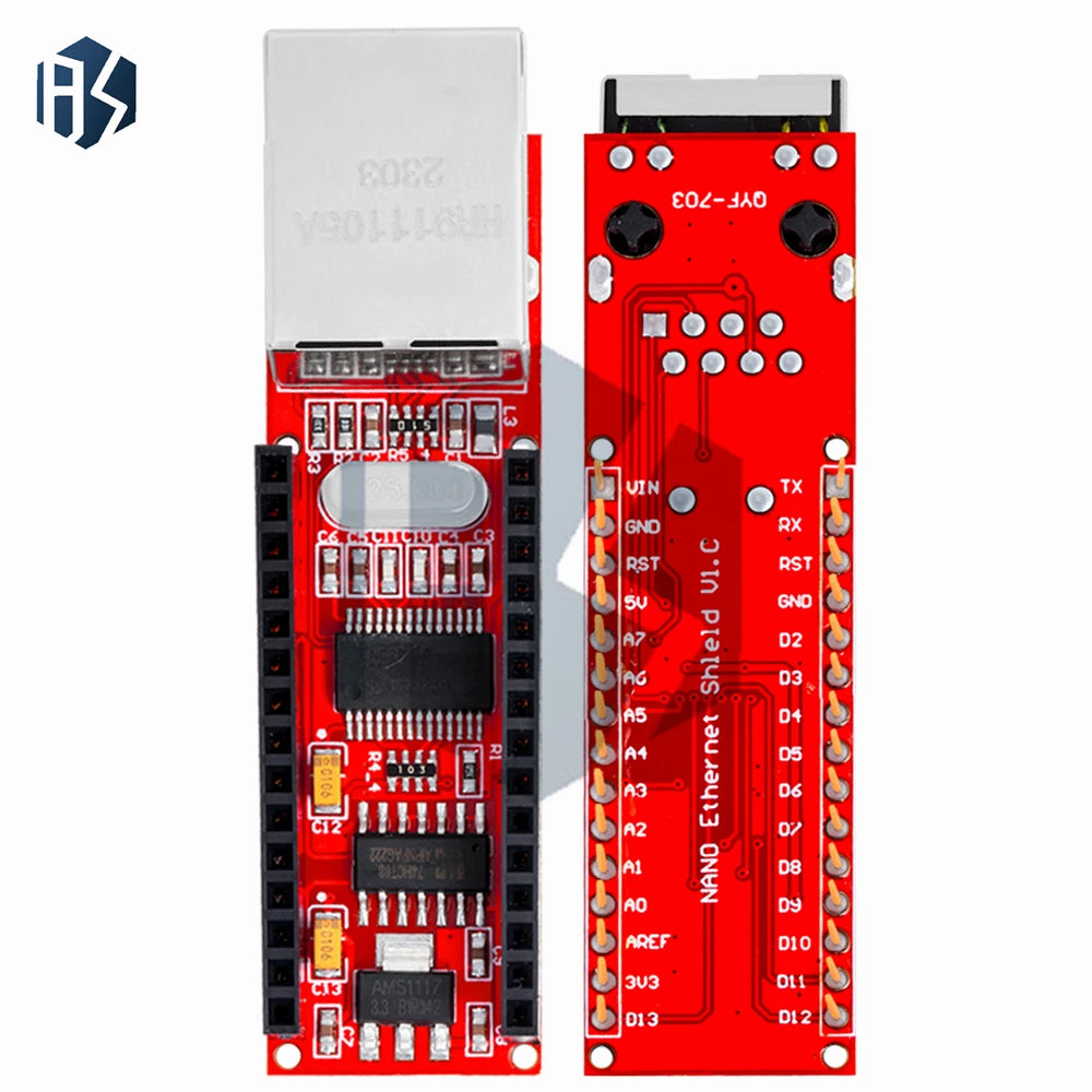 Nano V3 Ethernet Shield ENC28J60 HR911105A Microchip Webserver Board Zpaxo