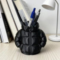 2PCS Cute Down Jacket-Shaped Pen Holder, 3D Printed Coaster Set for Desk Organizer & Student Gift Zpaxo 1pcs black
