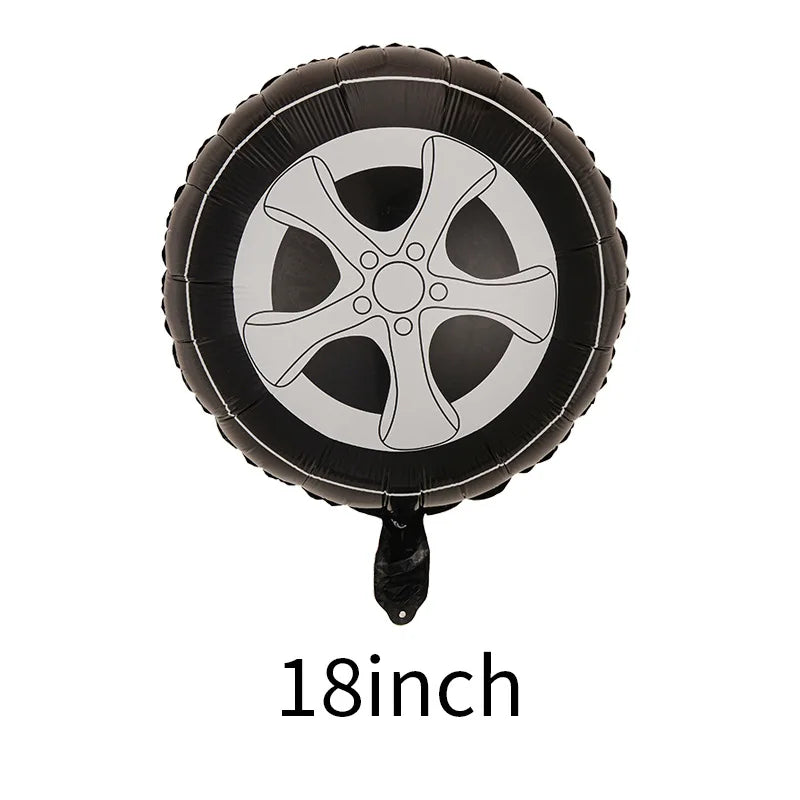 Large Motorcycle Foil Balloons Racing Car Balloon Boy Birthday Party