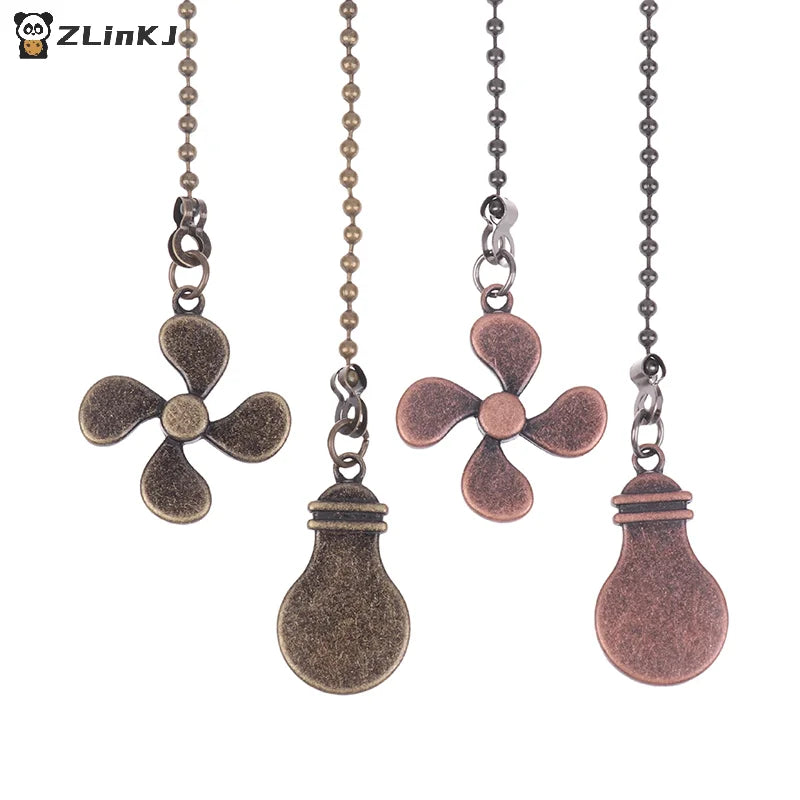Fan Shape Ceiling Pull Chain Light Chandelier Metal Pendant Extension Zpaxo