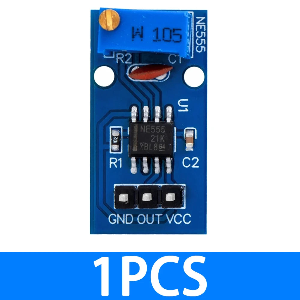 NE555 Pulse Frequency Duty Cycle Adjustable Module 5V-12V Square Wave Zpaxo 1pcs