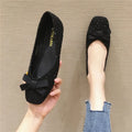 Fashion Autumn Shoes for Women 2023 New British Style Women's Shoes Large Flat Bottom Shallow Versatile Big Size 44 45 46 Zpaxo Black 46