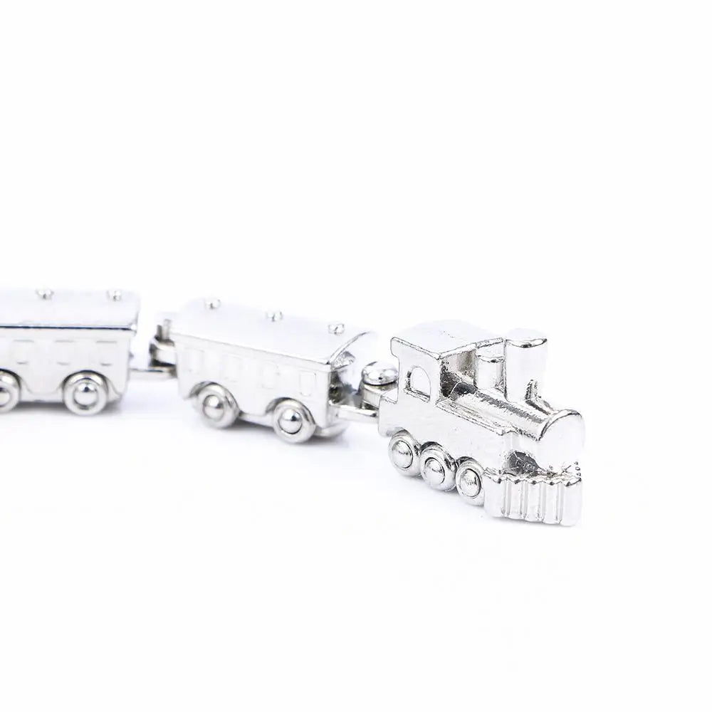 Delicate Alloy Bag Decro Train Shaped Unisex Key Ring Chain Fashion Zpaxo