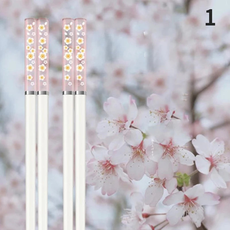 Amber Japanese Chopsticks Antibacterial Anti-slip Temperature Zpaxo 1