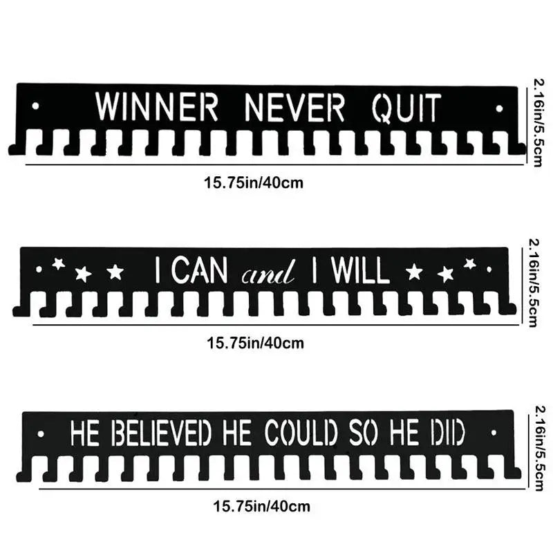 Sport Football Medal Display Metal Rack Hanger Holder Organizer