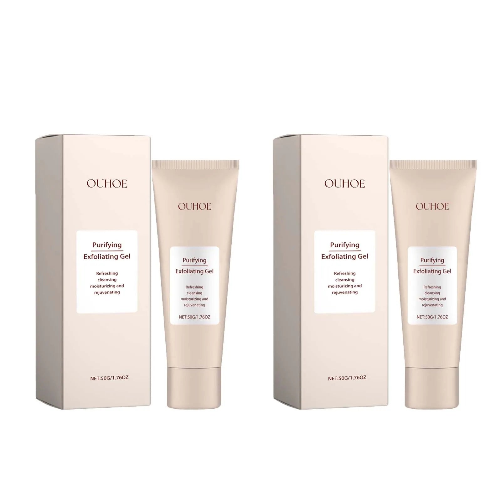 Exfoliating Gel Gentle Cleasning Pore Skin Smoothing Remove Dead Skin Blackhead Removal Cleansing Brighten Peeling Face Scrub Zpaxo 2 x 50g boxed