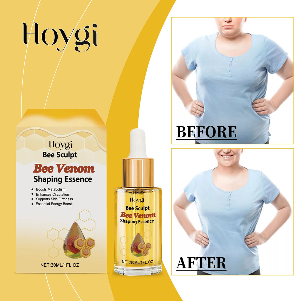 Hoygi Bee Venom Shaping Oil Firming Lifting Body Skin Anti Cellulite Fat Burning Weight Loss Improve Sagging Thin Leg Massage Oi Zpaxo