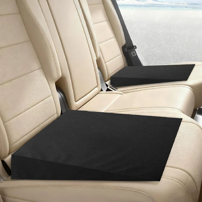 Car Seat Wedge Leveling Pad Breathable Fabric Rear Support