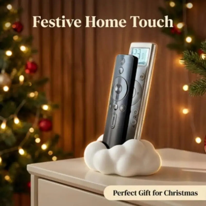 3D Cloud-shaped Remote Control Holder Cute Desktop Organizer Stand TV