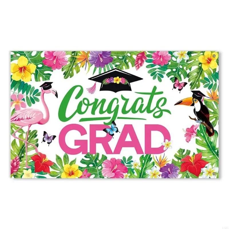 1 Hawaiian Graduation Party Decoration Bright Designs Zpaxo background cloth CN