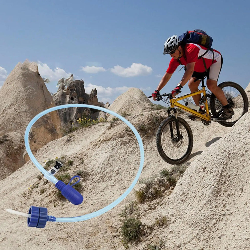 Drinking Tube Water Bottle Hydration Converter Tube Backpack Water Bottle Drinking Hose Kit for Boating Camping Fishing Zpaxo