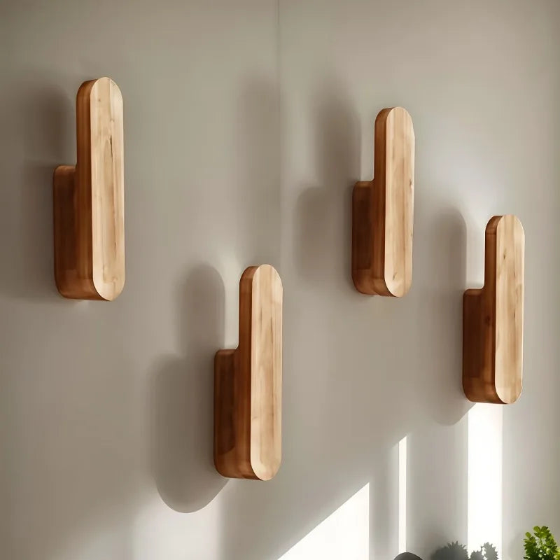 Bohemian Solid Wood Creative Wall Door Back Shelf Simple Home