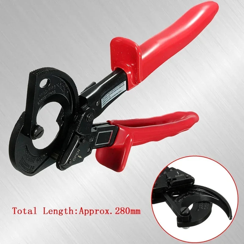 Cutting Pliers Ratchet Cable Cutter Ratcheting Metal Wire Cut Up