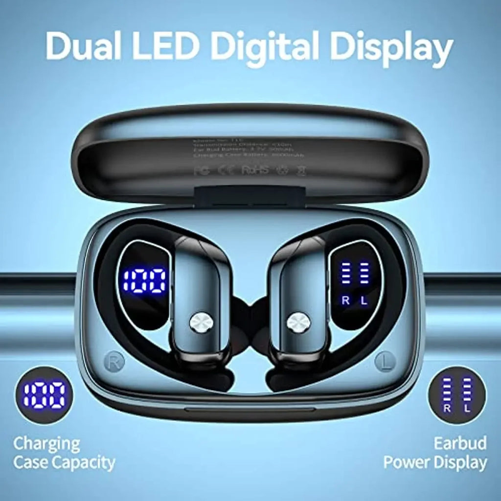 Wireless Earbuds Bluetooth Headphones 48hrs Play Back Sport Earphones