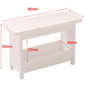 ▶1:12 Dollhouse Mini Stool Desk Table Model Cabinet Bookshelf Furniture Decor Toy Zpaxo White