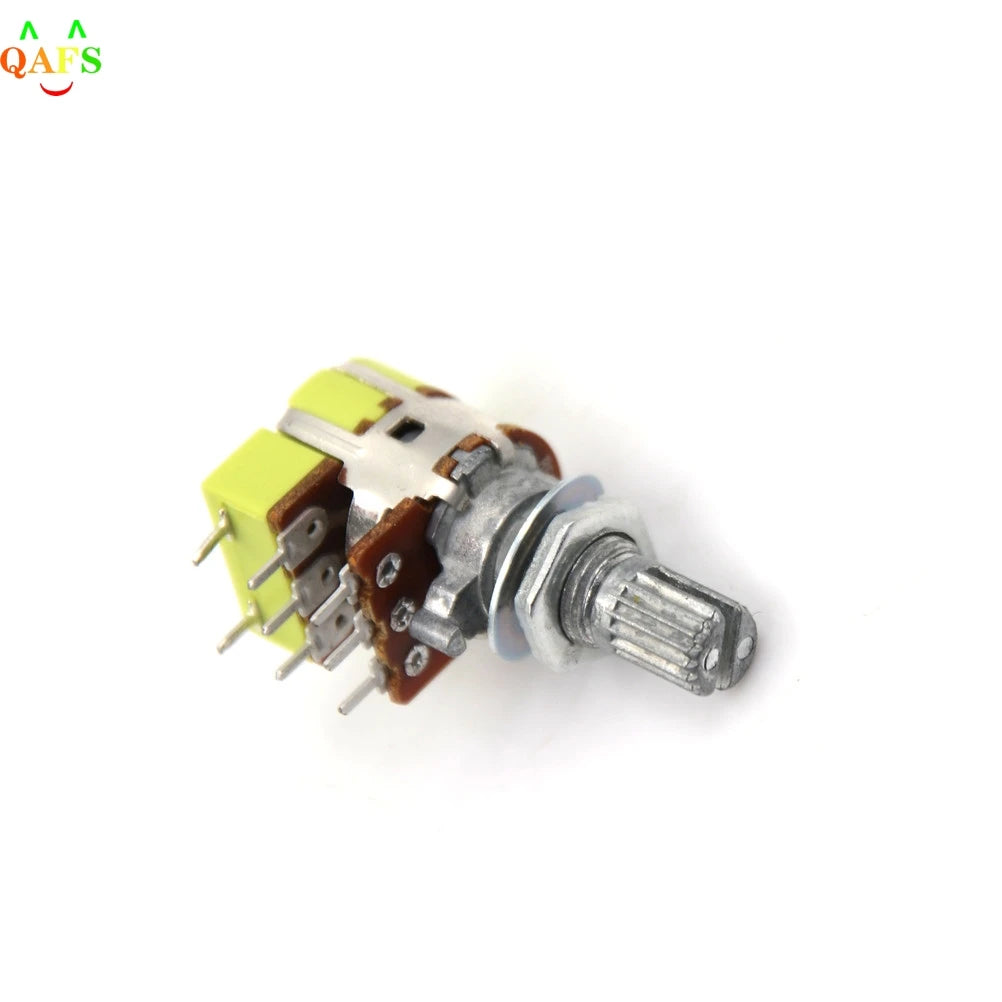 1 PcB50K 50K Ohm Dual Linear Taper Volume Control Potentiometer Switch