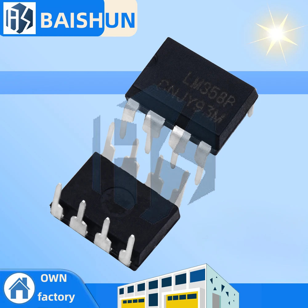 LM358 Operational Amplifier IC LM358N LM358P DIP8 Through-hole Chip Zpaxo Default Title