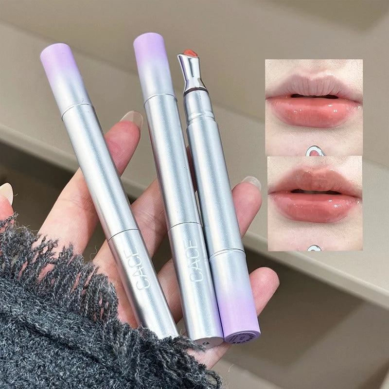 Mirror Watery Essence Lip Gloss Moisturizing Liquid Lipstick Jelly Lip Glaze Fading Lip Lines Nude Water Light Lips Tint Makeup Zpaxo