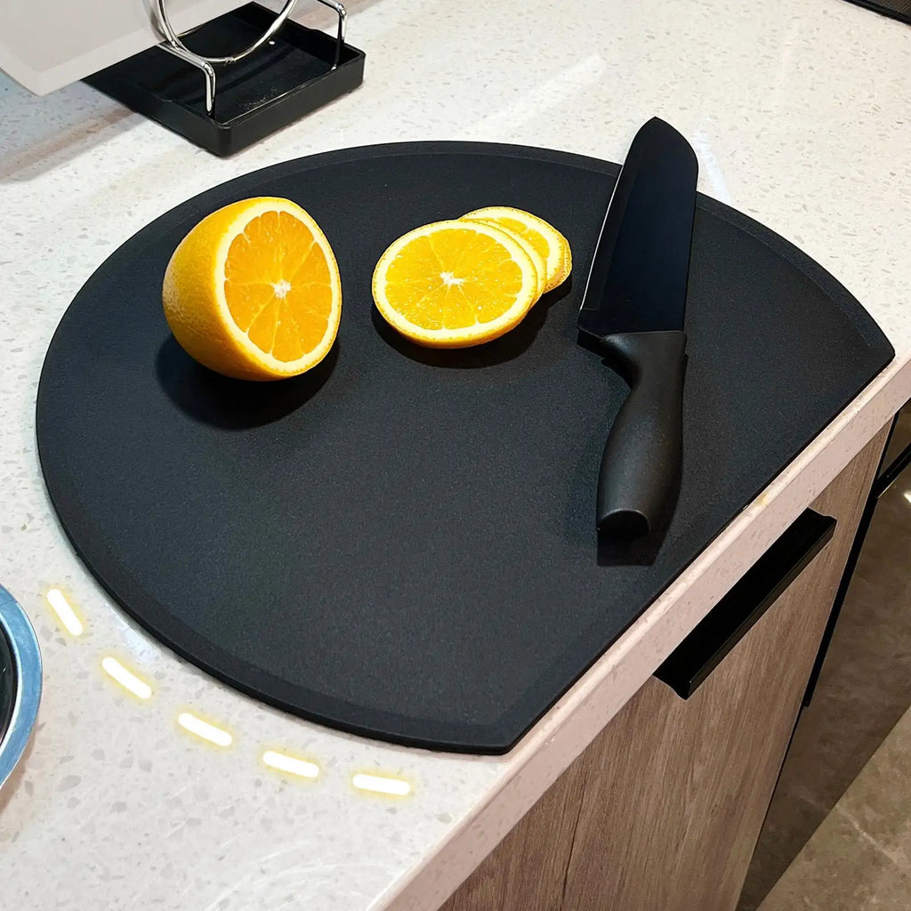 Chopping Board Flexible D-shaped Holder Tray Cooking Meat Fruit
