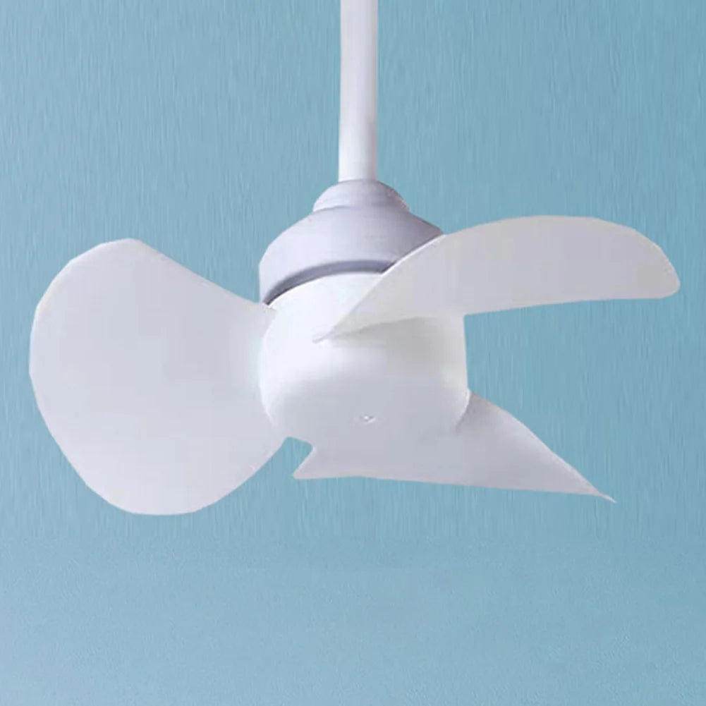 Socket Fan Light E27 Base/USB Indoor Ceiling Fan Light Hose Extender Light Bulb Fan with Socket for Bedroom Living Room Zpaxo