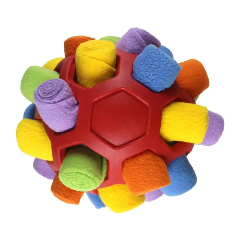 Small Dogs Dog Sniffing Ball Toy Puzzle Hidden Food Educational Zpaxo Red