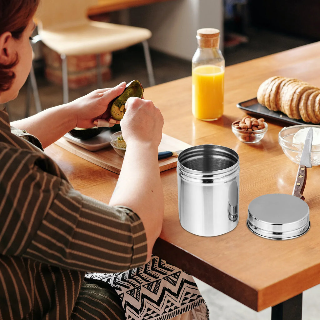 Stainless Steel Storage Can Heavy Duty Smooth Interior Drawn Finish