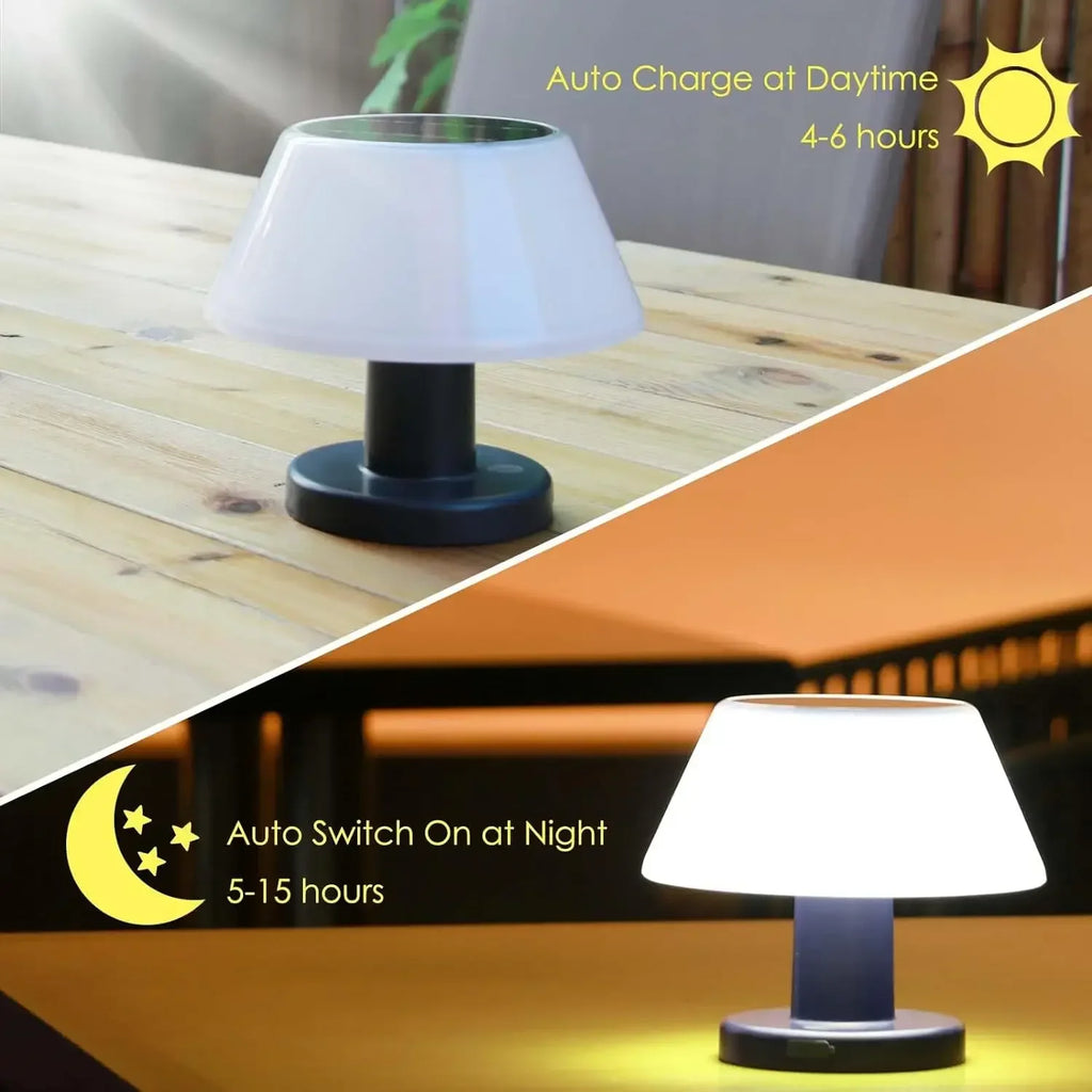 Outdoor Solar Lighting Garden USB Rechargeable Indoor Desk Bar Decor Zpaxo