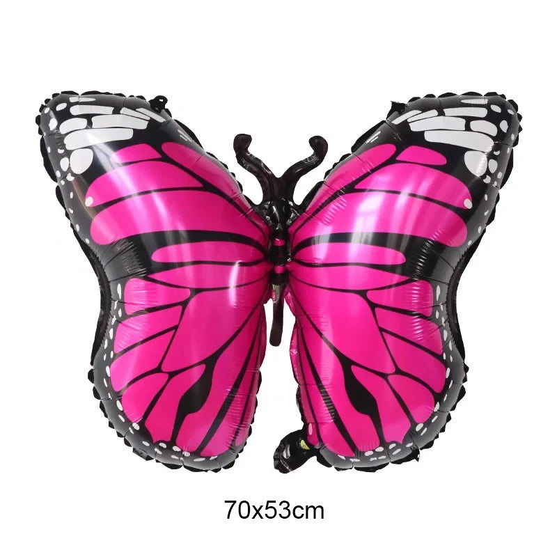 Large Butterfly Aluminum Foil Balloons Helium Air Globos Birthday Zpaxo Light Grey Other