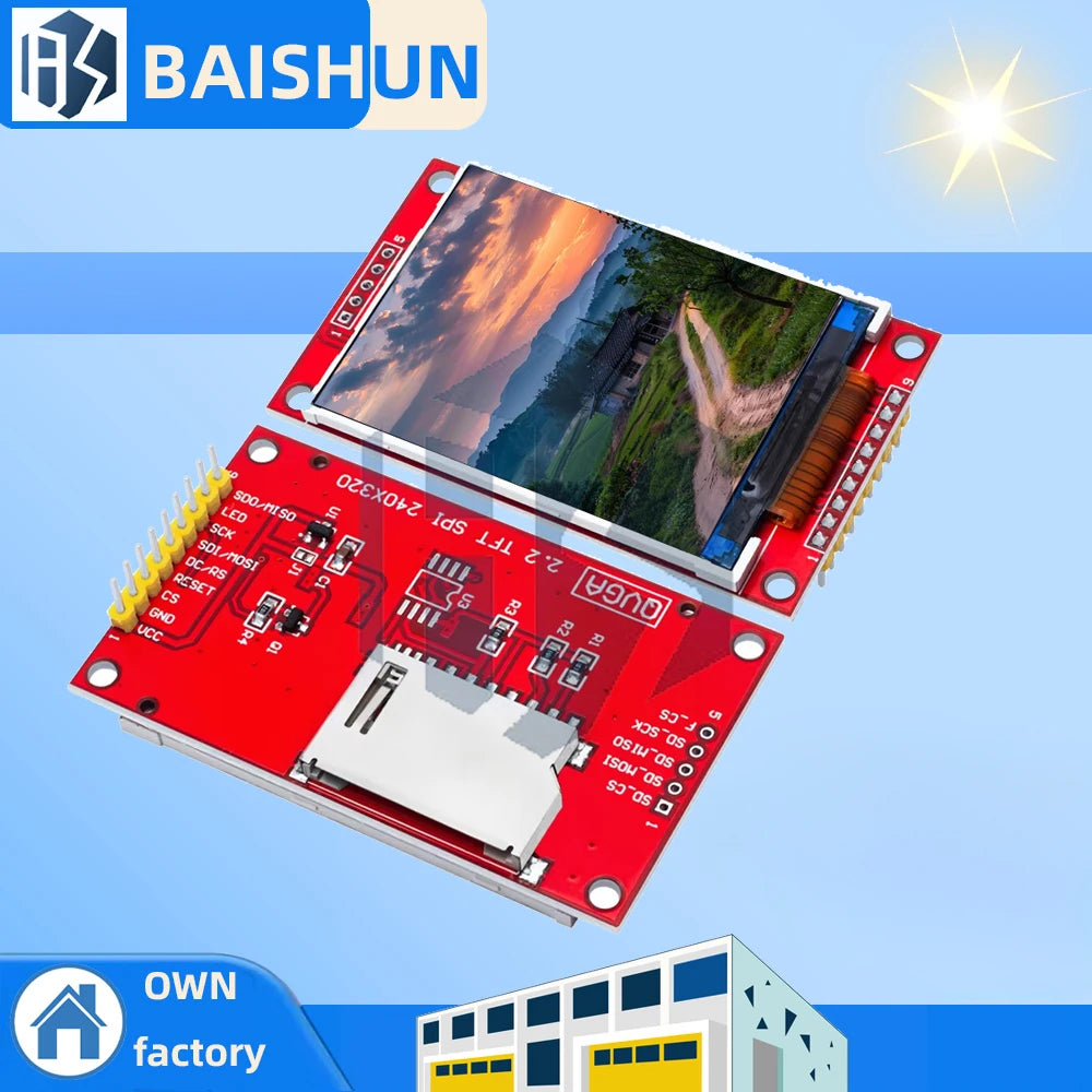 Smart Electronics 240 320 Dots SPI TFT LCD Serial Port Module Display Zpaxo