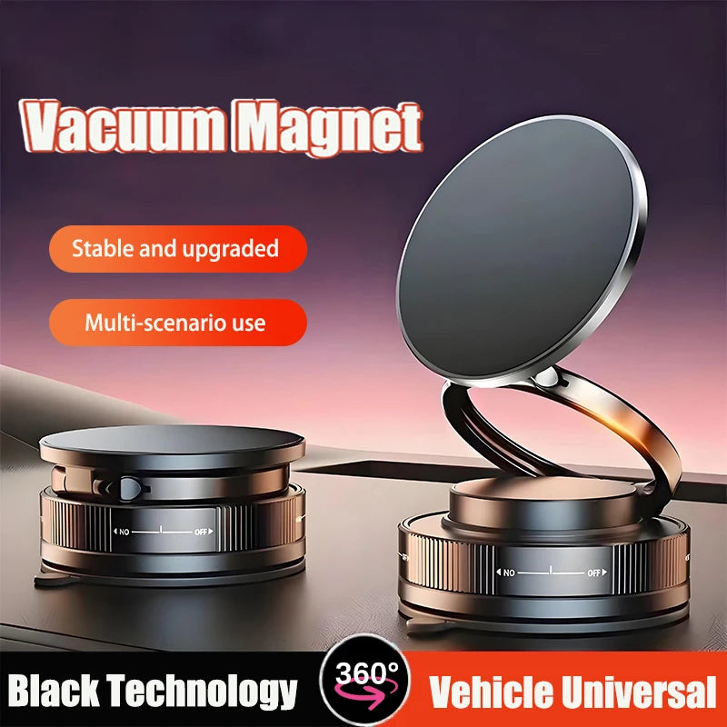 Vacuum Magnetic Phone Bracket 360 Adjustment Double Side Suction Cup