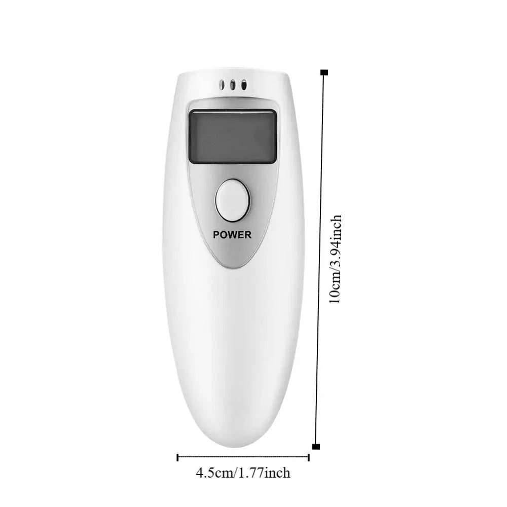 LED Digital Display Breathalyzer Analyzer Accuracy Portable No Contacted Digital Breathalyzer Durable Plastic Blow Breathalyzer Zpaxo